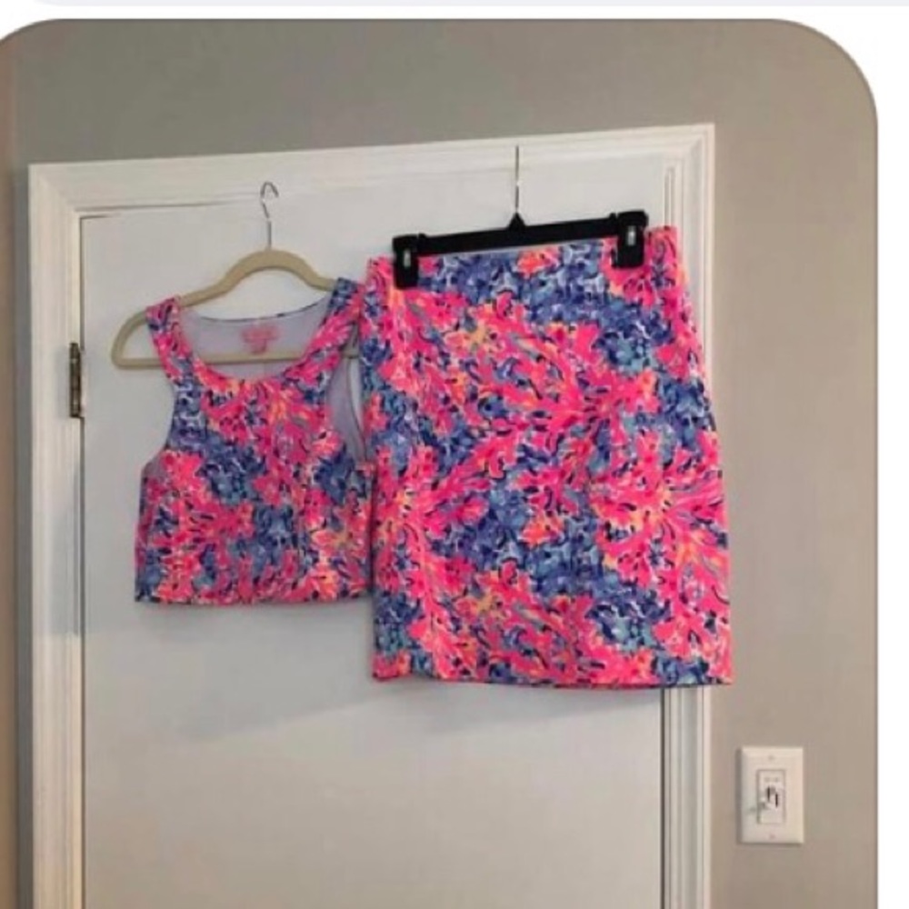 EUC Lilly Pulitzer Crop Set